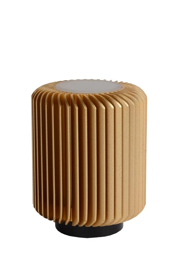 Lucide TURBIN - Table lamp - Ø 10,6 cm - LED - 1x5W 3000K - Matt Gold / Brass - turned off